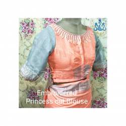 Embroidered Princess Cut Blouse