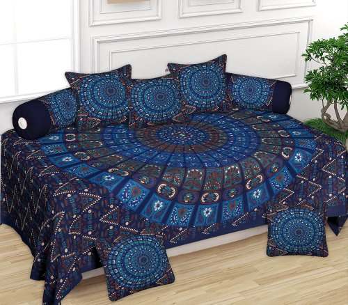 Jaipuri Block Printed diwan Set 