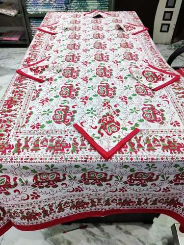Jaipuri Printed Table Cover by Nandini Handicrafts