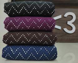 Rayon Sequence Lucknowi Mirror Work Kurta Fabric