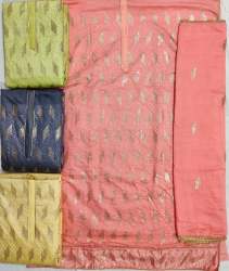 Lichi Cotton Suit with Sequence work All Over 