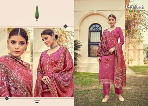Pure Zam Dyed With Embroidery
