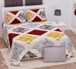 Beautiful Cotton Printed King Size Bed sheet