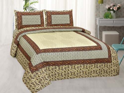Classic Printed Cotton Bed Sheet from Jaipur by anash enterprises