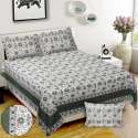 Elegant Printed Cotton King Size Bed Sheet thumb 1