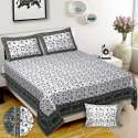 Elegant Printed Cotton King Size Bed Sheet thumb 10