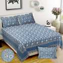 Elegant Printed Cotton King Size Bed Sheet thumb 2