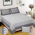 Elegant Printed Cotton King Size Bed Sheet thumb 4