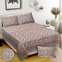 Elegant Printed Cotton King Size Bed Sheet thumb 8