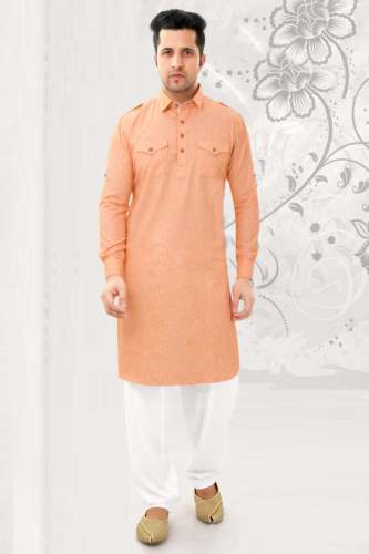 Miitsu Fashion Present Gents Pathani Kurta Set by Miitsu Collection