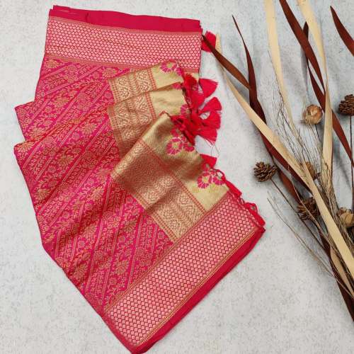 Banarasi Kanchipuram Handloom Weaving Silk Saree
