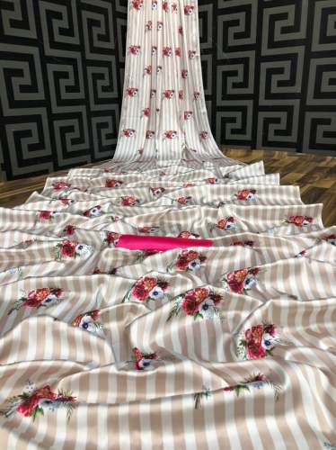 Japan Crepe Digital Printed Saree