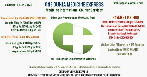 Medicine International Courier by One Dunia Express