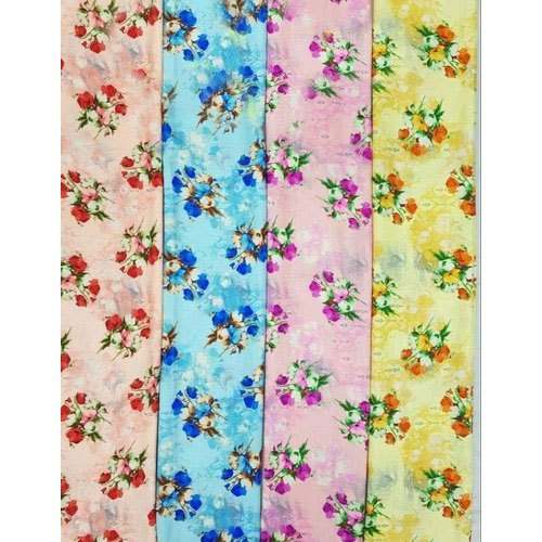 Printed Dhupion Silk Fabric 