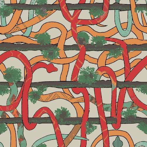 Printed Japan Satin Fabric
