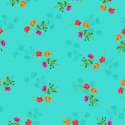 Flowery Design Georgette Digital Printed Fabric  thumb 3