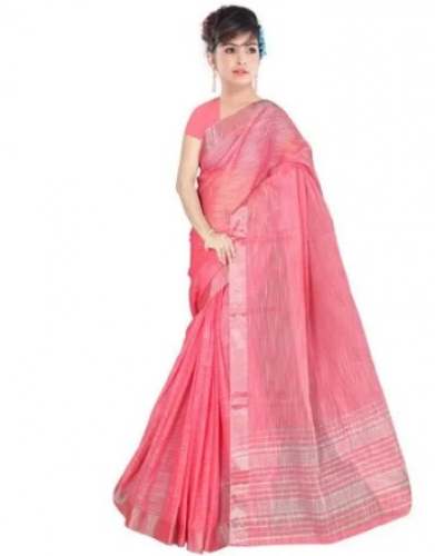 Ladies Linen Sarees by The Fabric Culture