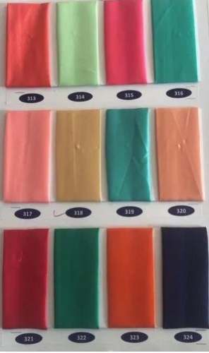 Plain Silk Fabric For Garment At Wholesale Rate by Jay Mata Di Creation