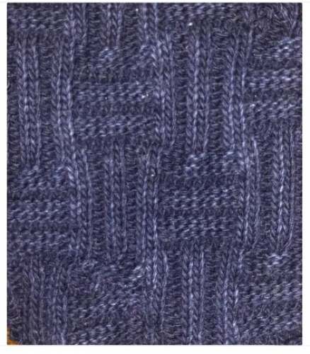 Blue Cotton Knitted Fabric