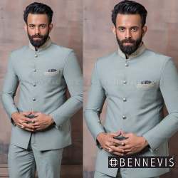 Elegant Plain Mens Terry Rayon Jpdhpuri Suit 