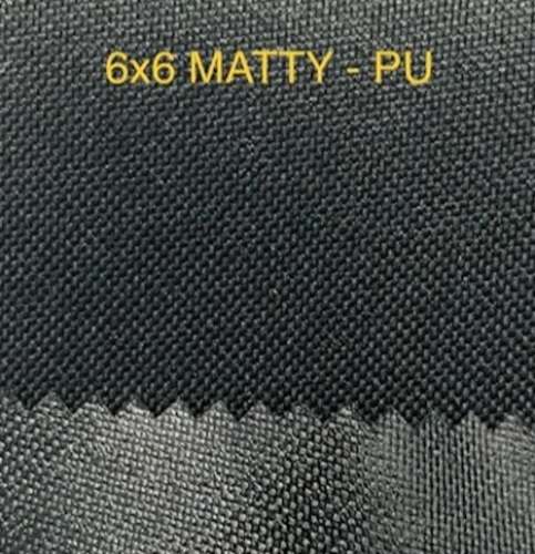 6x6 Pu Plain Black Matty Fabric 
