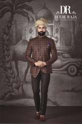 Jacquard Silk Jodhpuri Mens Suit 
