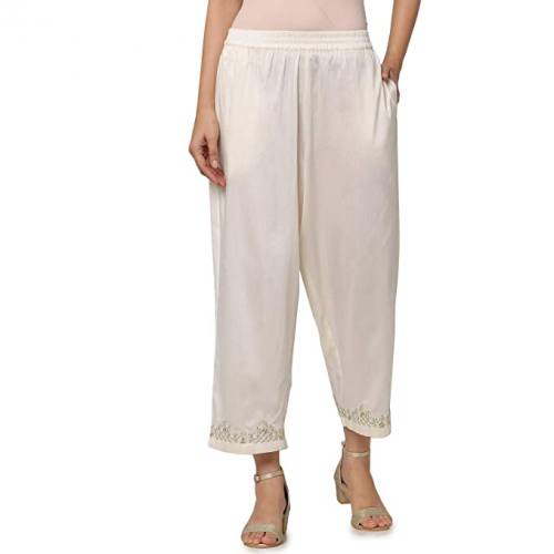 Get White Palazzo By Kashish Brand At Retail