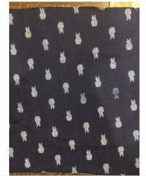Denim Pineapple Print fabric