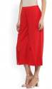 Buy Plain Solid Cut Red Palazzo At Wholesale Price thumb 1