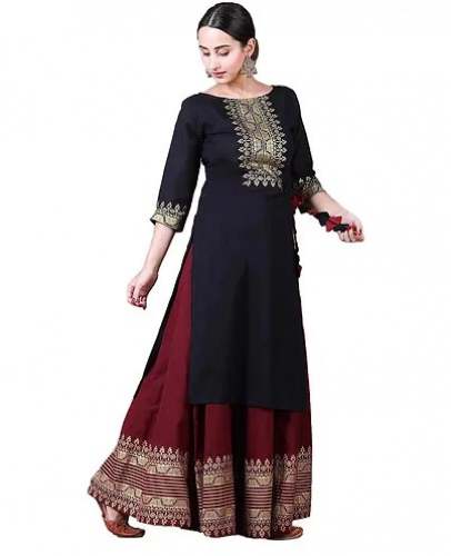 Get Anni Designer Kurti Skirt Set At Wholesale