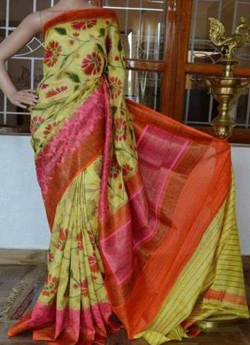 Floral Handloom Sari At Online Sale By Perfectblue by Perfectblue