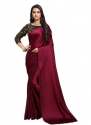 buy-maroon-plain-satin-saree-by-kashvi-brand