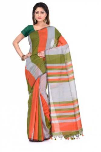 Get Bengal Khadi Cotton Silk Saree By DESH BIDESH by dB Desh Bidesh
