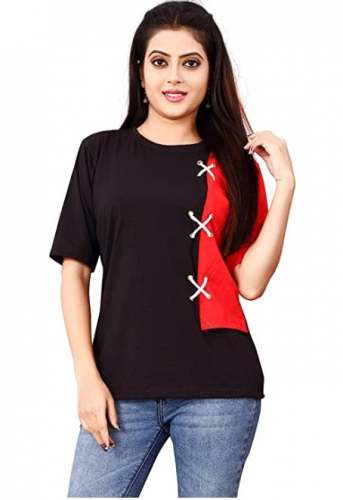 Buy OM SAI LATEST CREATION Plain Western Top