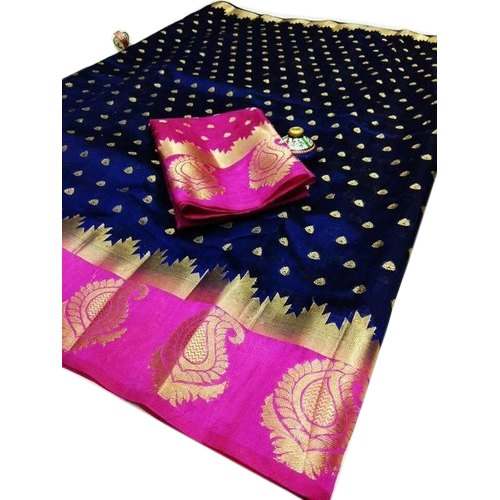 Suhagan Fancy Silk Saree by Suhagan Sarees