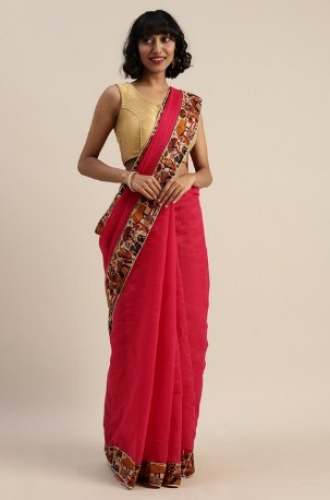 Get Florence Chanderi Saree At Wholesale Price by Florence Saree