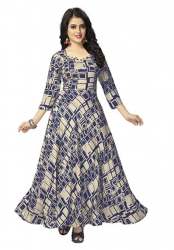 Buy Venisa Rayon Printed Anarkali Kurti