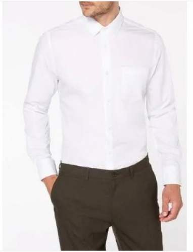 Mens White Linen Shirt by Jain Company Exports