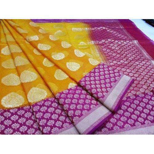 Daily wear Banarasi Jute Butta saree by Shalom Tex