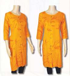 Casual Plain Rayon Kurti