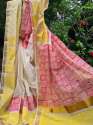 Block Printed Light weighted Kerala Cotton Saree thumb 1