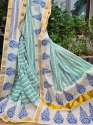 Block Printed Light weighted Kerala Cotton Saree thumb 2