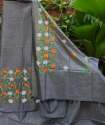 Trendy Tussar Embroidered Dress Material  thumb 2