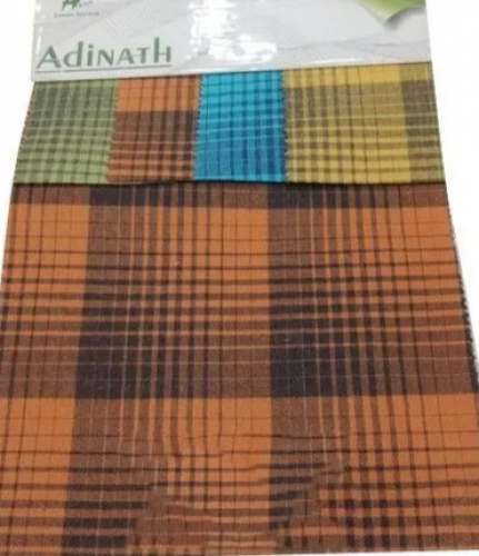 Mens Cotton Checks Fabric  by Adinath Tex Fab