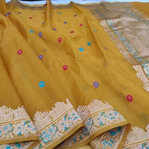 Banarasi Organza Silk Saree by ms Taj Saree Collection