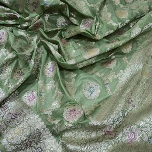 Pure Katan Silk Handloom Saree by ms Taj Saree Collection