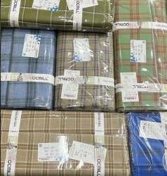 Checks Pattern 58 inches Tweed Fabric 