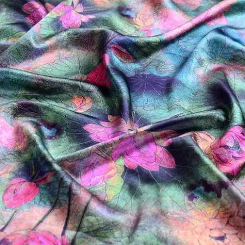 Digital Print Satin Mulberry Silk Fabric 