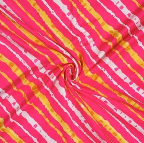 Polyester Leheriya print Fabric 