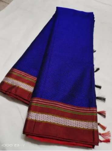 Self Weaving Khan Silk Blend Saree  by Priyanka collection